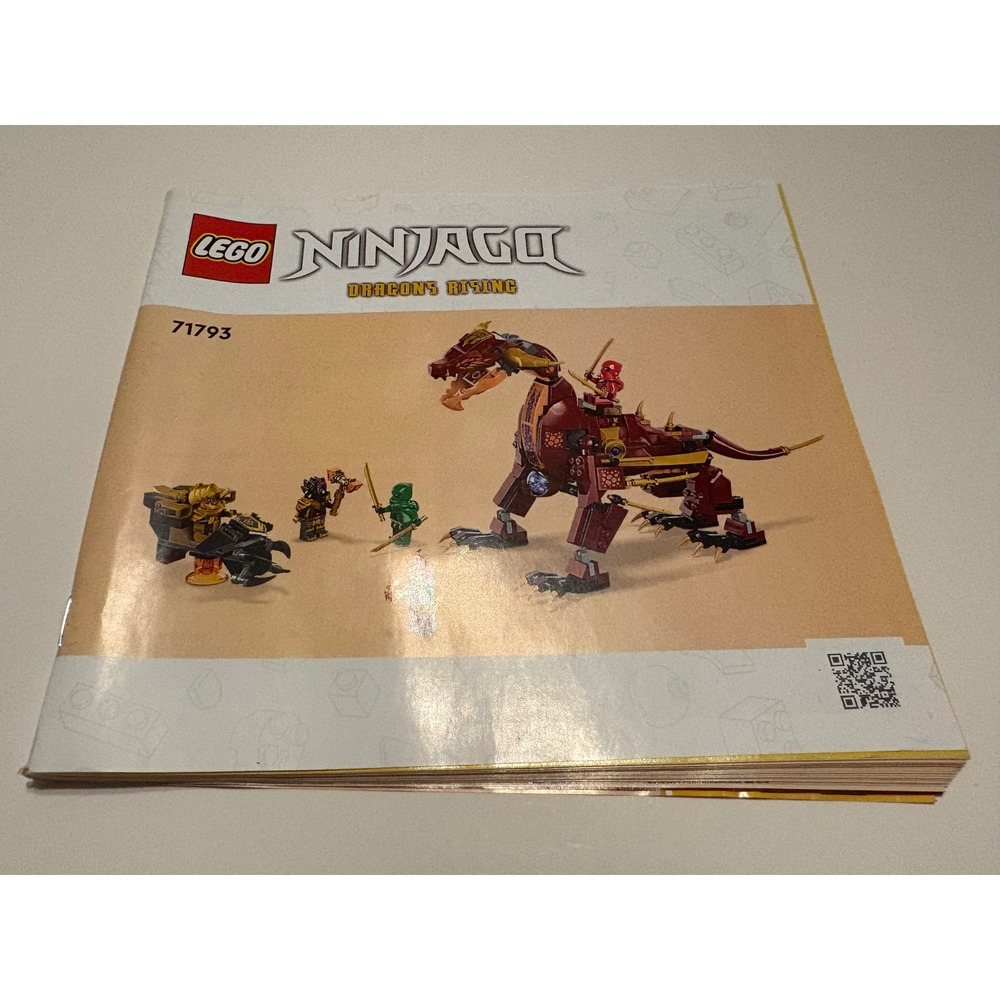 LEGO‎ Ninjago Dragons Rising 71793 Instruction Manual Book